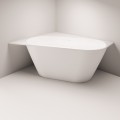 Vanna Paa DECO CORNER D SilkStone 1600x1270mm Balta