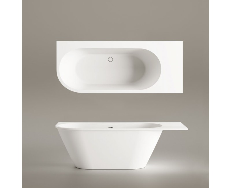 Vanna Paa DECO SHAPE RE A SilkStone 1700-2000x725mm Balta