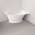 Vanna Paa TRE A Akmens masas 1500x1000mm kreisā, Balta