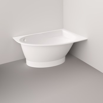 Vanna Paa TRE A Akmens masas1700x1000mm kreisā, Balta