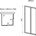 Dušas kabīne Ravak SRV2+SRV2 80cm H=195cm Satīns + Grape