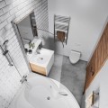 Стенка для ванны Ravak CVSK1 Rosa 160/170 L Хромированный + Прозрачный