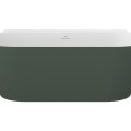 Vanna Ravak FREEDOM O TEC 1700x770mm Balta / Grey green / Izplūde Balta