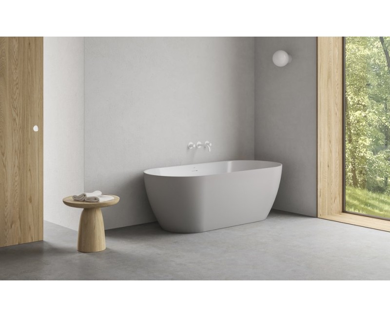 Vanna Ravak FREEDOM O TEC 1700x770mm Balta/smoke grey / Izplūde Balta