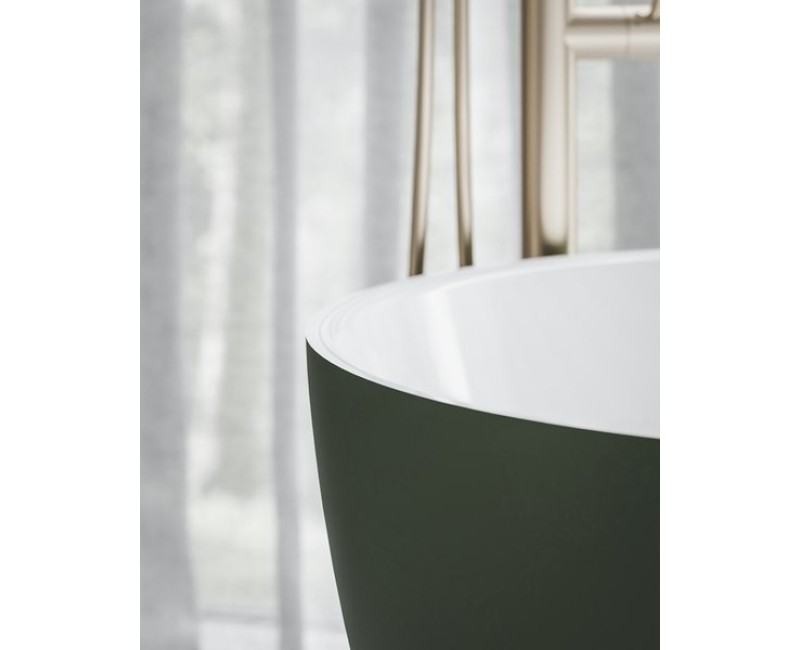 Vanna Ravak FREEDOM O TEC 1700x770mm Balta / Grey green / Izplūde Balta