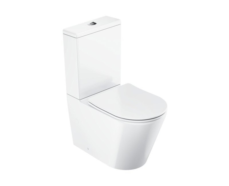 Tualetas Ravak Elegant su RimOff SoftClose dangčiu Baltas