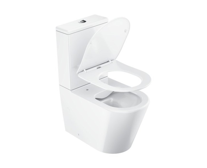 Tualetas Ravak Elegant su RimOff SoftClose dangčiu Baltas