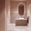 Tualetas Ravak Elegant su RimOff SoftClose dangčiu Baltas