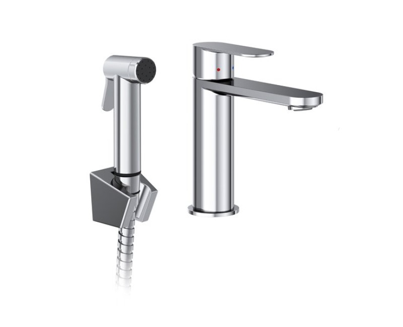 Vonios kriauklės maišytuvas Ravak Chrome CR II 112.00CR su Bidėta 175 mm Chromuotas