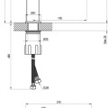 Смеситель для мойки Ravak Life LF 015.20BL 280 мм Черный
