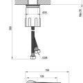 Bide maisītājs Ravak Life LF 056.20BL Bidet tap 160 mm Melns