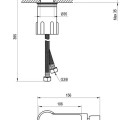 Bide maisītājs Ravak Solar SL 056.00CR Bidet tap 135 mm Hromēts