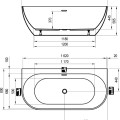Ravak Свободно стоящая ванна FREEDOM W 166x80 cm