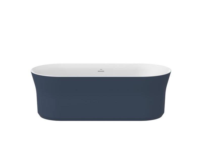 Vanna Ravak YPSILON 1800x800mm Akrila Balta/deepsea blue  / Balta izplūde