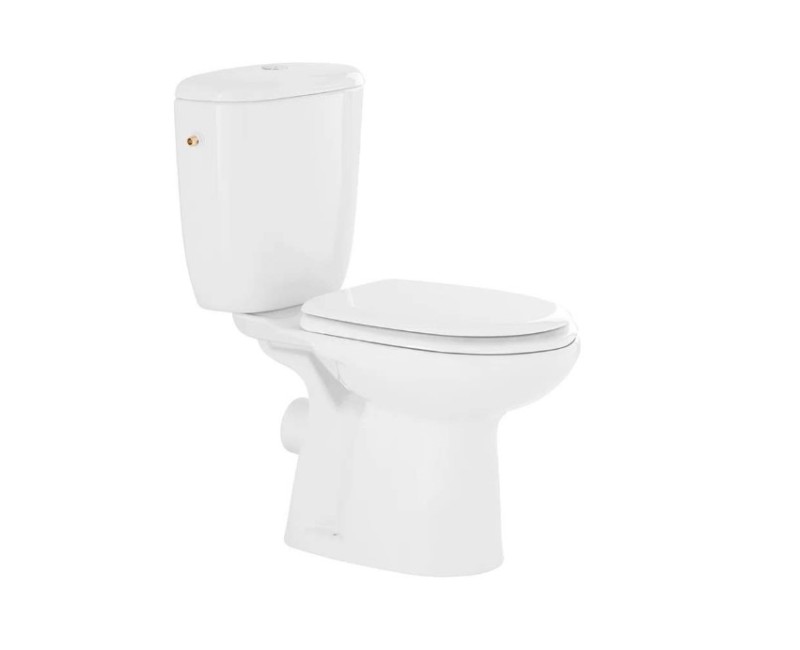 Tualetes pods Sanindusa Aveiro Rimfree ar Soft Close vāku, Balts