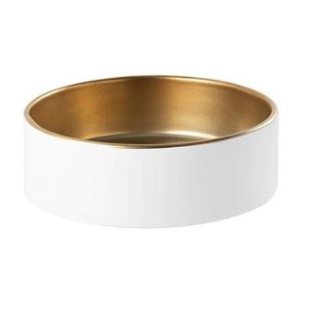 Vannas istabas izlietne Sanindusa Round 45 uzliekamā 45cm  Balta / Zelta Satīna 108990B44