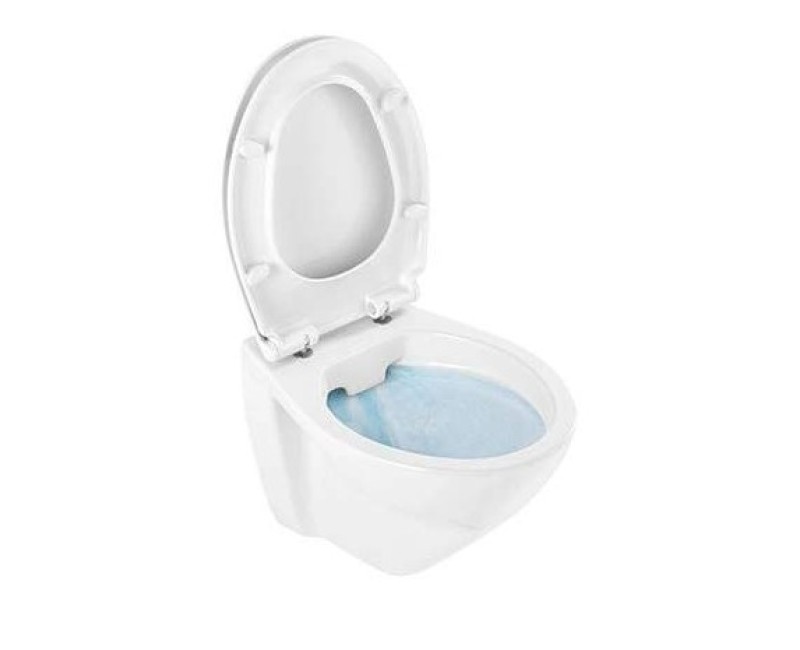 Подвесной унитаз Sanindusa Cetus 52 Rimfree с крышкой, Белый