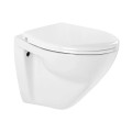 Подвесной унитаз Sanindusa Cetus 52 Rimfree с крышкой, Белый