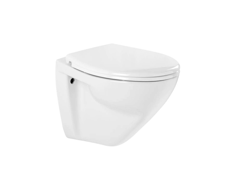 Подвесной унитаз Sanindusa Cetus 52 Rimfree с крышкой, Белый