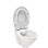 Piekaramais Tualetes Pods Sanindusa Cetus 48 Rimfree ar Soft Close easyclip vāku, Balts