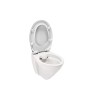 Piekaramais Tualetes Pods Sanindusa Cetus 48 Rimfree ar Soft Close easyclip vāku, Balts