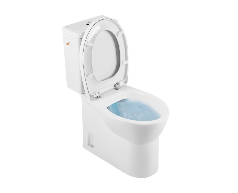 Tualetes pods Sanindusa Easy Rimfree ar Soft Close vāku , Balts