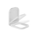 Tualetes pods Sanindusa Look Rimfree ar Soft Close Easyclip vāku, Balts