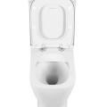 Tualetes pods Sanindusa Look Rimfree ar Soft Close Easyclip vāku, Balts