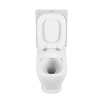 Tualetes pods Sanindusa Winner Rimfree ar Soft Close Easyclip vāku, Balts