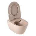 Подвесной унитаз Sanindusa SANLIFE Rimfree с крышкой Soft Close, темно-серый матовый