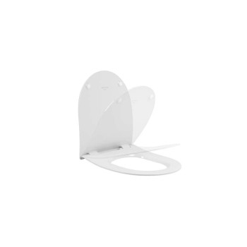 Подвесной унитаз Sanindusa Urb.y 48 Rimfree с крышкой Soft Close Easyclip Slim, Белый