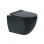 Подвесной унитаз Sanindusa Urb.y 52 Rimfree с крышкой Soft Close Easyclip Slim, Черный Матовый