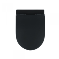 Подвесной унитаз Sanindusa Urb.y 52 Rimfree с крышкой Soft Close Easyclip Slim, Черный Матовый