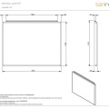 Vannas panelis Sanindusa Prestige 70cm Balts