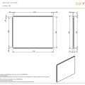 Vannas panelis Sanindusa Plan 80cm Balts