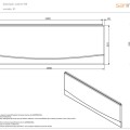 Панель для ванны Sanindusa 150см Белый