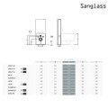 Piekaramais Tualetes Pods Sanindusa Cetus 48 Rimfree ar Soft Close clipoff vāku, Balts