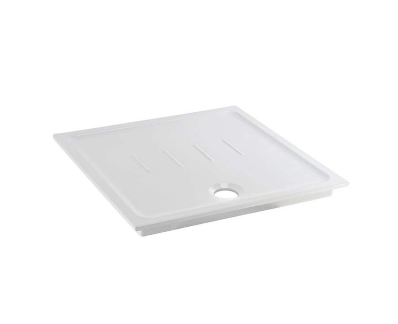 Sanindusa Waterline dušo padėklas, 90x90x7.3 cm, keramika, balta, 107500004