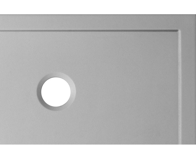 Dušas paliktnis Sanindusa StepIn Anti-Slip, 90x90x3 cm, keramika, pelēks, 107530034AD