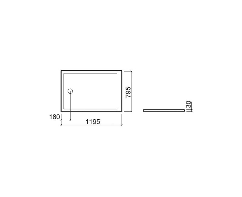 Душевой поддон Sanindusa StepIn, 120x80x3 см, керамика, белый, 107552004