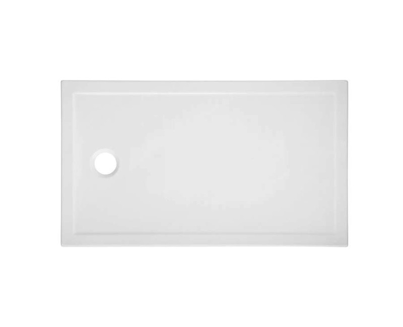 Dušas paliktnis Sanindusa StepIn Anti-Slip, 120x80x3 cm, keramika, balts, 107552004AD