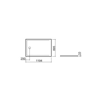 Душевой поддон Sanindusa StepIn, 120x90x3,3 см, керамика, белый, 107612004