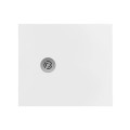 Душевой поддон Sanindusa Marina Plus, 100x80x3 см, Каменная масса, белый, 9610008000