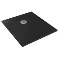 Душевой поддон Sanindusa Marina Plus, 100x90x3 см, Каменная масса, чёрный, 9610009006