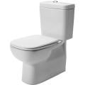 Tualetas Duravit D-Code WC kompaktiškas, (be rezervuaro) paslėpti prijungimai, be dangčio
