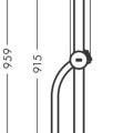 Dušos stovas Hansgrohe Unica Pulsify 95cm su 1600mm žarna, chromas