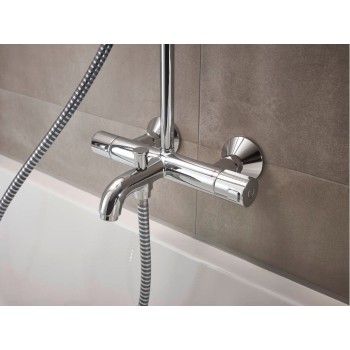 Dušas sistēma Hansgrohe Vernis Blend 200 1 jet ar vannas termostatu, Hromēta