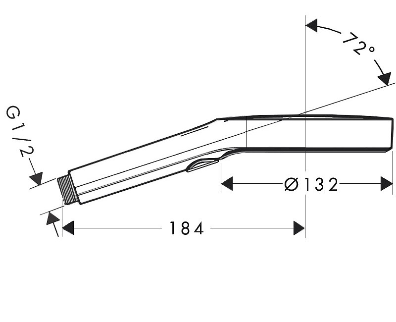Dušo galvutė Hansgrohe Rainfinity 130 3jet, chromas