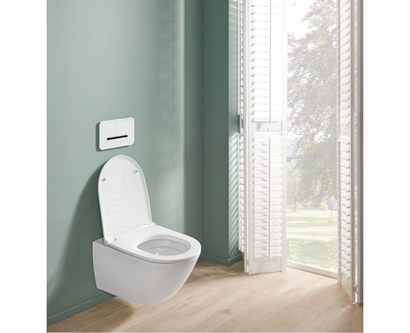Piekaramais tualetes pods Villeroy&Boch Universo TwistFlush, balts