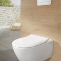 Pakabinamas tualeto puodas Villeroy & Boch Subway 2.0 komplektas, su DirectFlush, baltas, CeramicPlus, su dangčiu